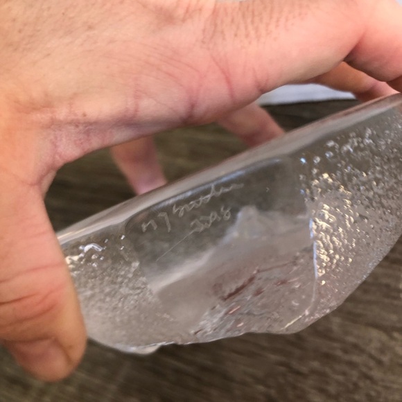 Vtg Mats Jonasson Sweden Crystal Paperweight - Picture 6 of 12